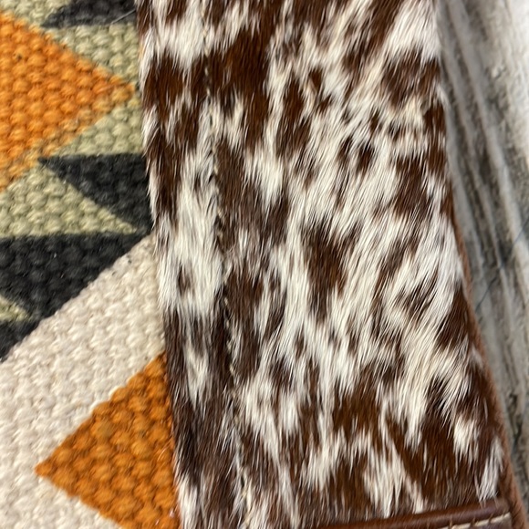 Myra Bag Second Impression Pouch Faux Leather & Fur Clutch Bag new condition - Picture 2 of 7